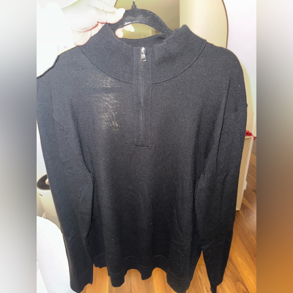 Banana Republic Italian Merino Half-Zip Sweater